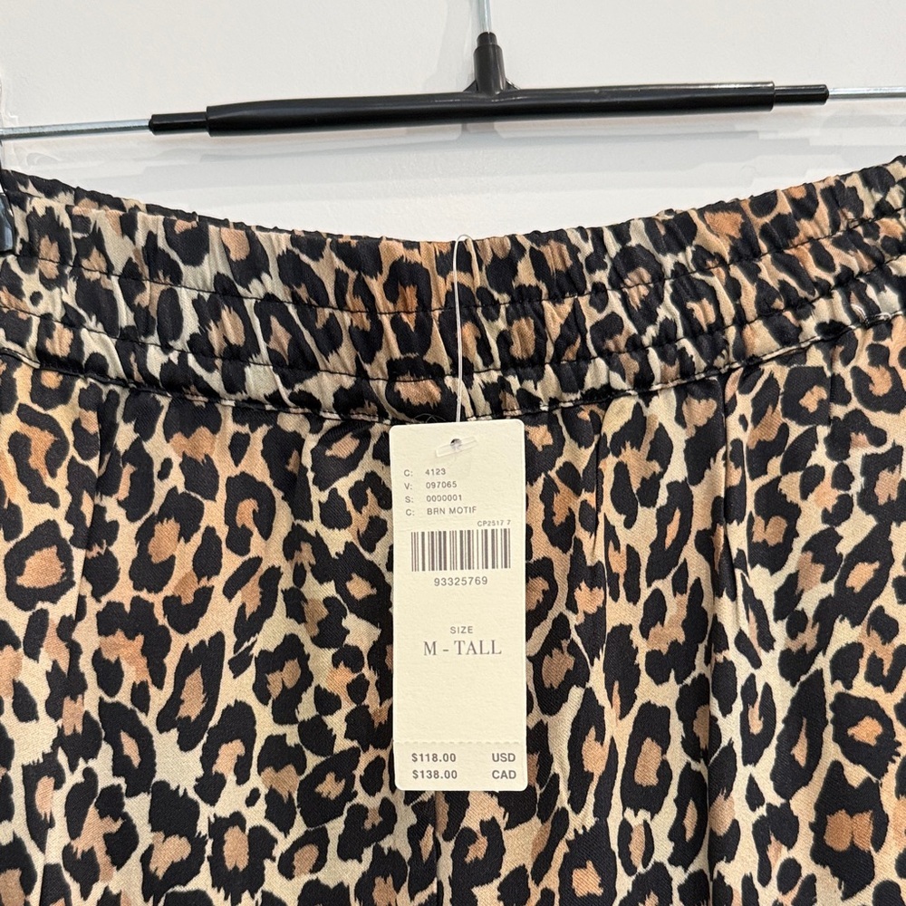 NWT By Anthropologie Leopard Pull-On Pants - Picture 6 of 7